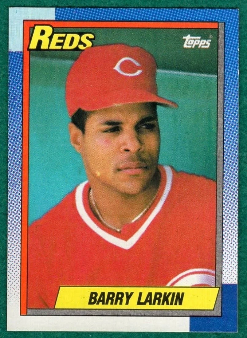 Barry Larkin - 1990 Topps #10 - Cincinnati Reds Baseball Card