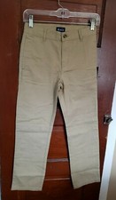 NWT The Children's Place Boy's 10 Beige 100 Cotton Adjustable Waist Long Pants