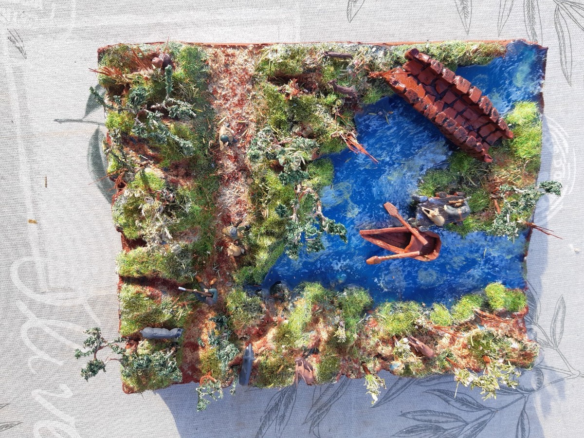 paysage de chasse 1/87 eme modélisme ferroviaire forêt