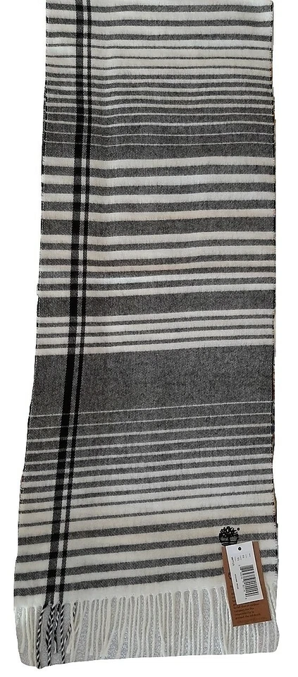 TIMBERLAND - NUOVA ED ORIGINALE SCIARPA TARTAN STOLE A RIGHE MADE IN ITALY - Imagen 3 de 3