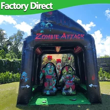 10x12ft Zombie Attack Axe Throwing And Archery Shooting Game for Backyard Events