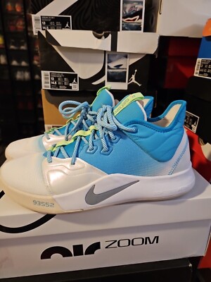 PG３　ルアー　Nike バスケットボールシューズ 青白 Nike PG 3 Paul George Lure Tint Blue Basketball AO2607-005 Sz 18