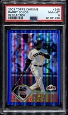 2003 Topps Chrome Barry Bonds #245 Refractor /699 PSA 8 NMMT POP 8 Giants