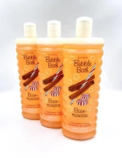Lot/3 Avon “Cinnamon Twist” Bain-Mousse Bubble Bath - 24 Fl. Oz - NEW SEALED