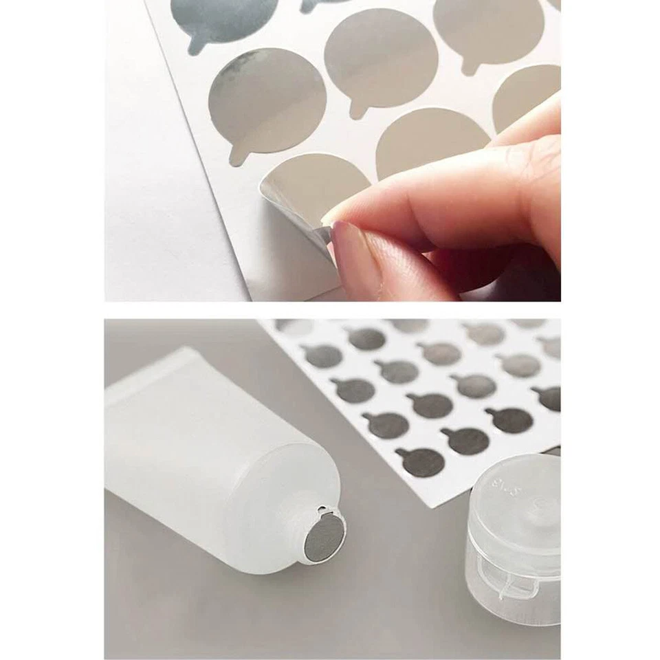 160Pcs 38mm Aluminum Foil Seal Stickers Adhesive Labels Hose Tube Bottle Sealing - Image 3 of 4