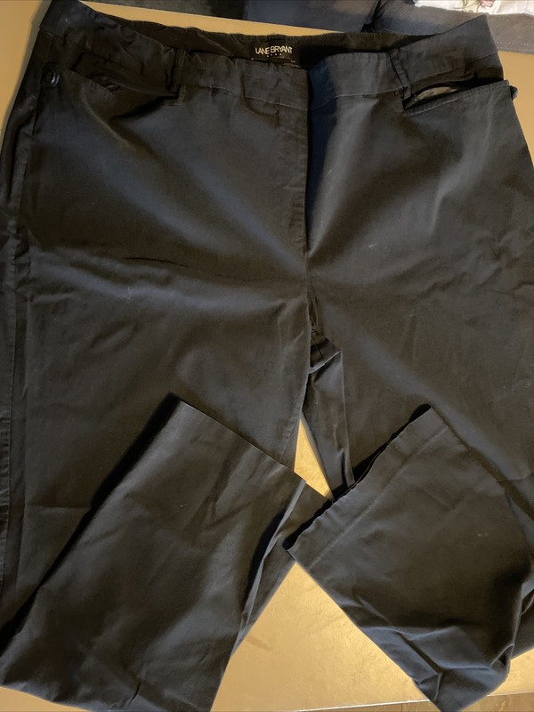 Lane Bryant Women’s Plus Size 28 Tall Black Dress Pants