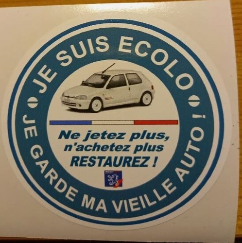 Peugeot Aufkleber Ich bin umweltfreundlich Ich behalte mein altes Auto - Bild 15 von 55