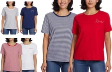 Ella Moss Ladies'  2 Pack Flattering Fit Ultra Soft Perfect Tee