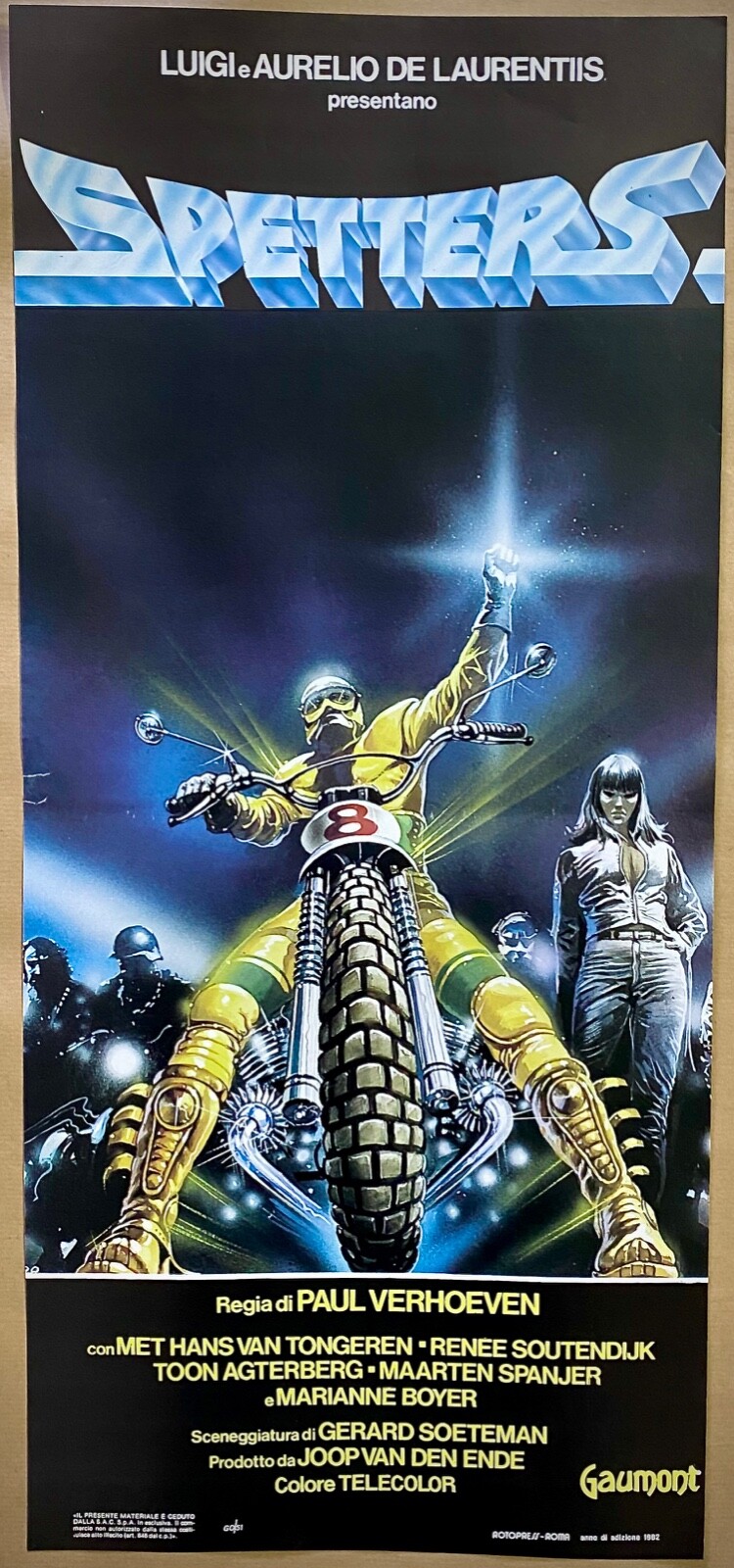 Locandina originale film Spetters (1980) - Regia di Paul Verhoeven