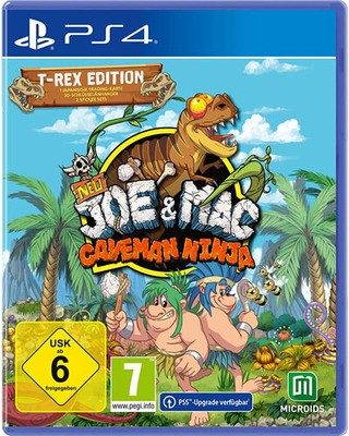 Sony PS4 Playstation 4 Spiel New Joe & Mac Caveman Ninja T-Rex Edition NEU NEW