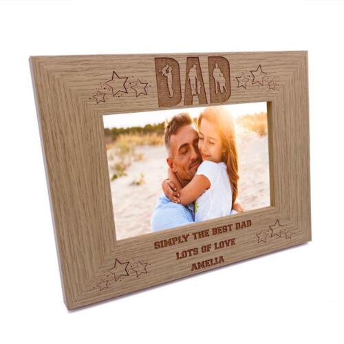 Personalised Simply The Best Dad Photo Frame Landscape FW530 - Picture 1 of 1