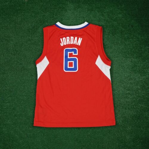 DeAndre Jordan Los Angeles Clippers NBA Adidas Red Boys Road Jersey - Afbeelding 1 van 5