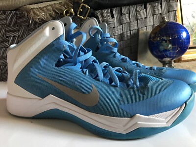 Nike Lunarlon Hyperquickness Blue Basketball Men's  Sz 14.5 Shoes