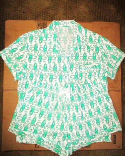 CUTE PAJAMA SET L SUMMER LOUNGE WEAR SHORTS MONKEY PRINT 2 Sets Available