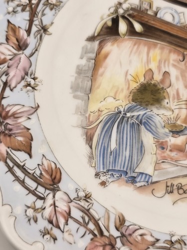 Brambly Hedge Winter Beaker Royal Doulton Tea Cup & 2 Plates 1983 Jill Barklem - Picture 21 of 23