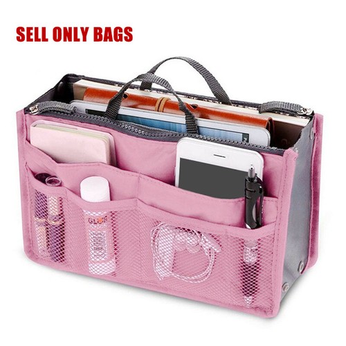 Damen Damen Einsatz Handtasche Tasche in Tasche Geldbörse großes Futter Organizer Tasche Reise - Bild 9 von 14
