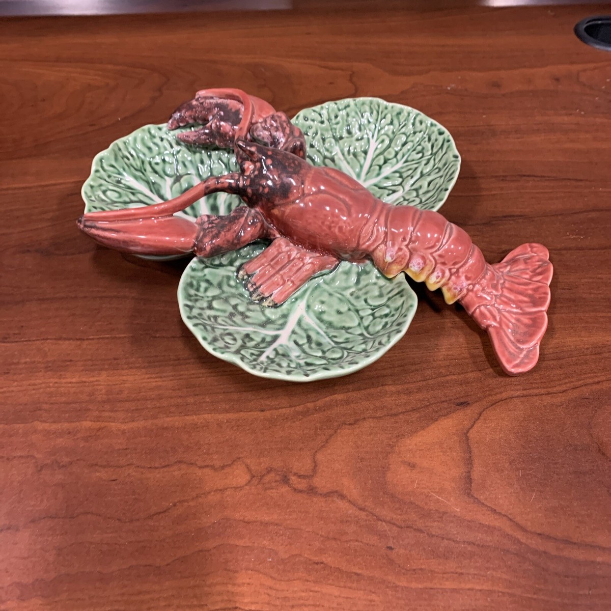 BORDALLO PINHEIRO MAJOLICA LOBSTER CABBAGE DISH/BOWL | eBay