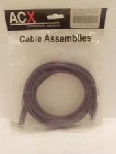 PC6 PURPLE 14 FOOT BOOTED PATCH CORD ACX 568B-6PUR-014/B