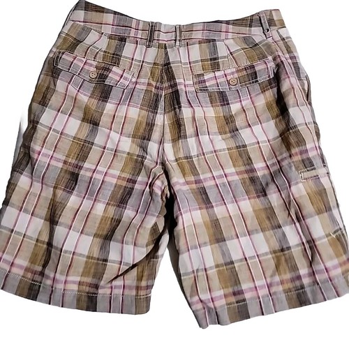 Tommy Bahama Relax 100% Linen Size 33 Plaid Multicolor Men's Shorts #4 - Picture 13 of 15