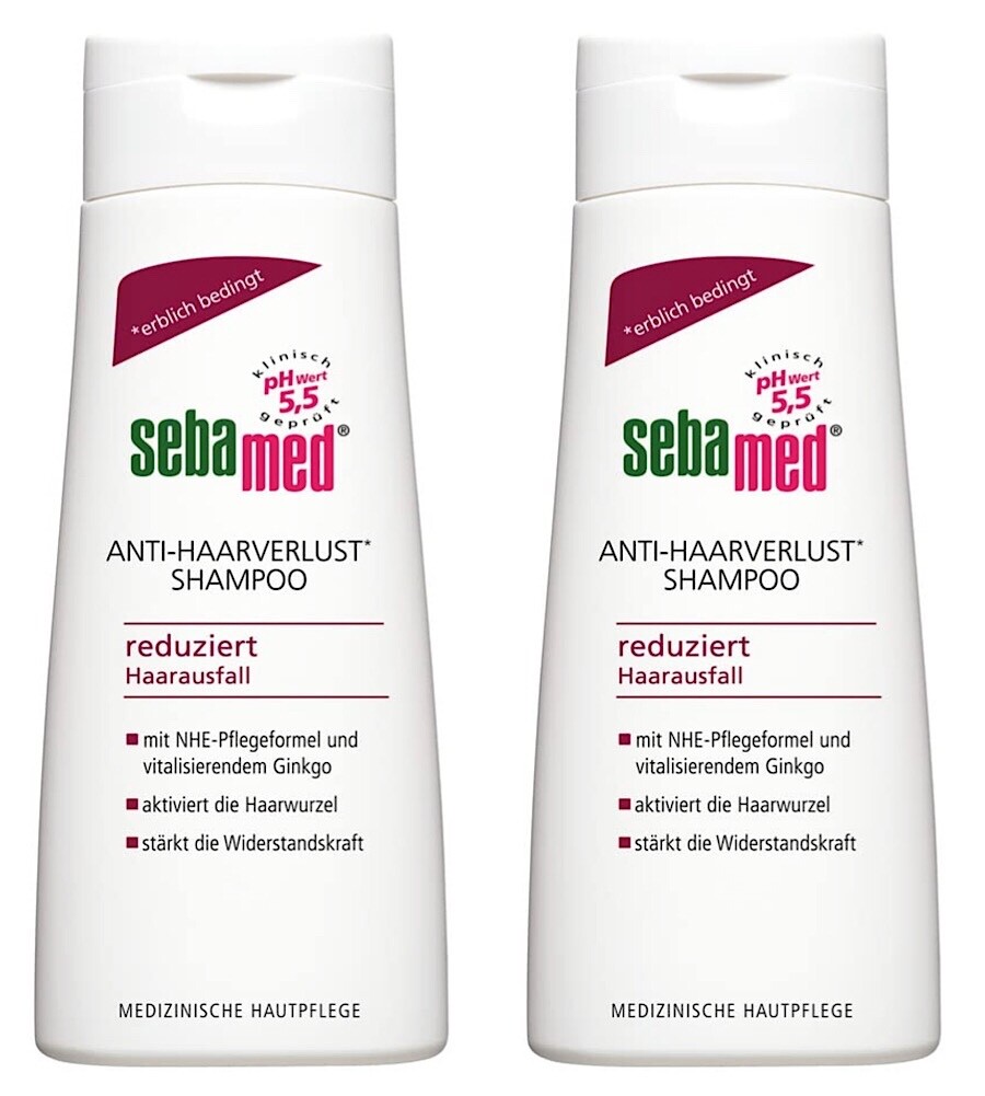 ✅ Sebamed Anti Haarverlust Shampoo mit NHE-Pflegeformel Coffein Ginkgo 2x 200ml✅