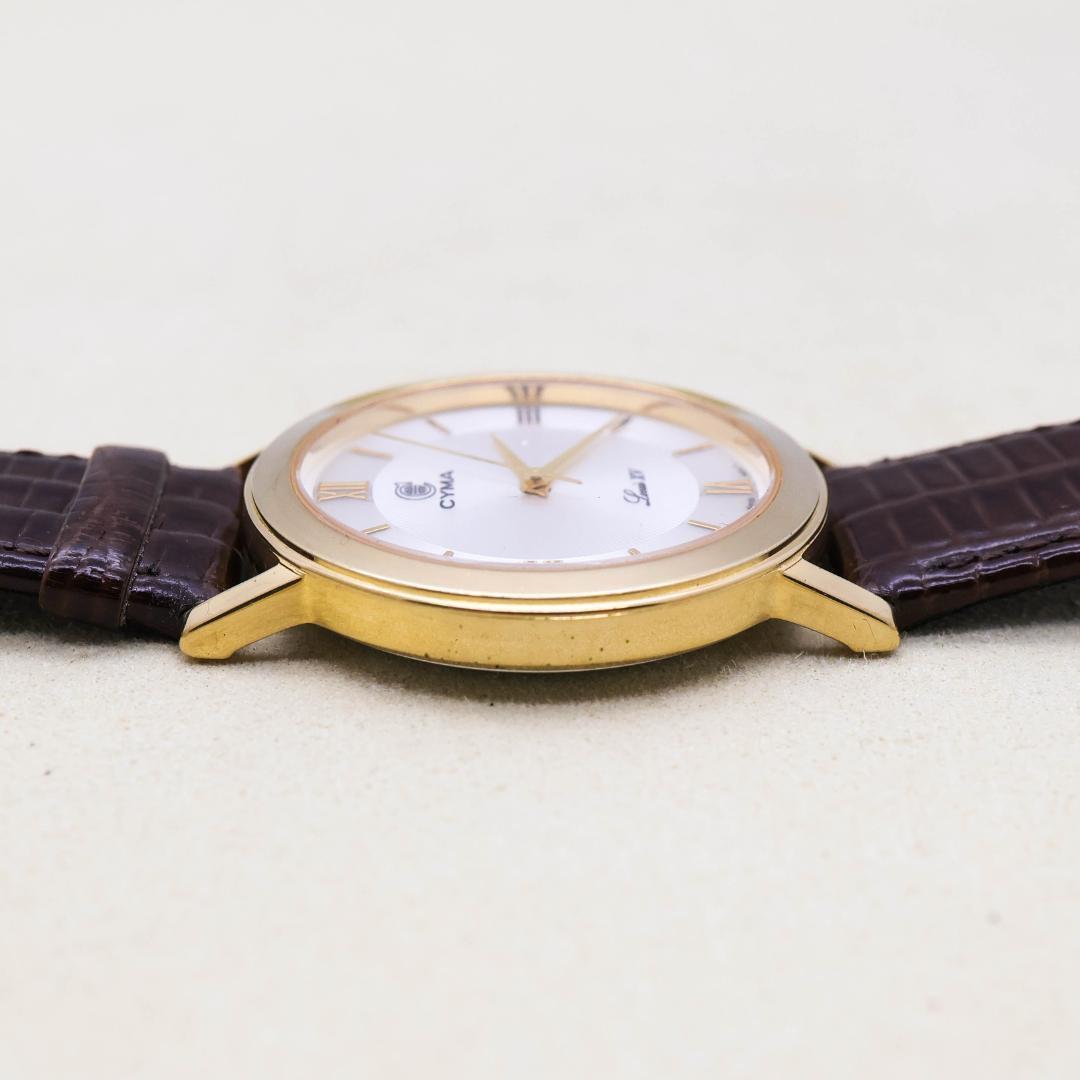 CYMA Men’s Watch Quartz Analog Round 33mm Gold/Silver eBay