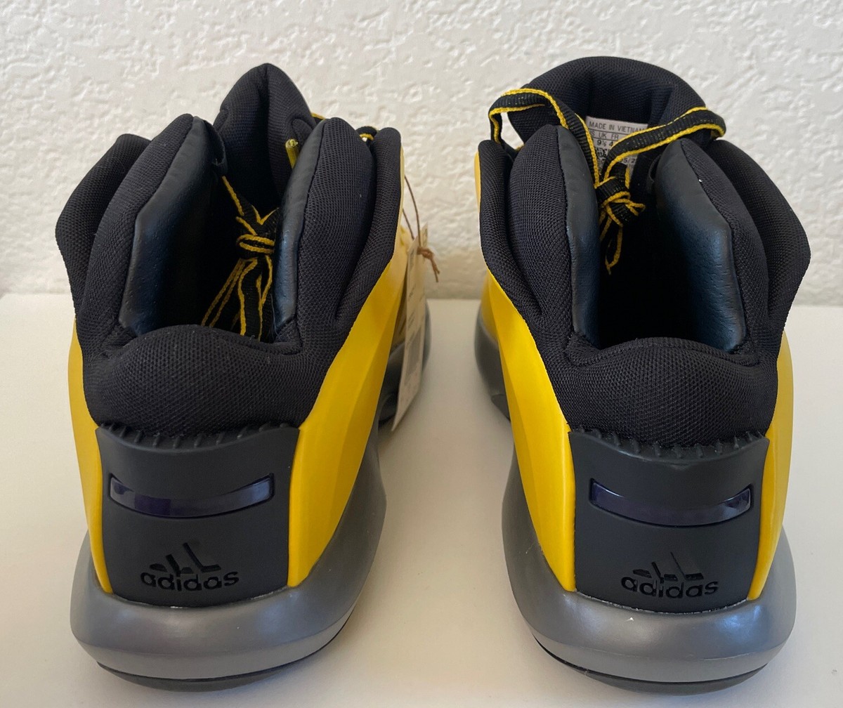 Adidas Crazy 1 Sunshine Kobe Bryant Yellow Basketball Shoes