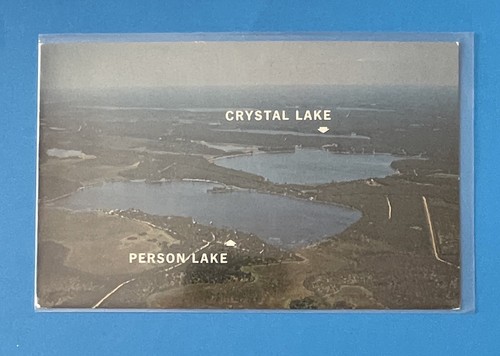 Vintage Postcard Wascott Gordon Minong Wisconsin Person Lake Crystal Lake
