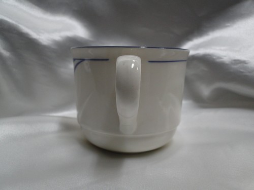 Lenox Blue Brushstrokes Chinastone: Cup & Saucer Set (s), 2 3/4" Tall - Picture 6 of 14