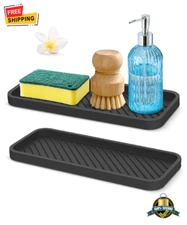 1 pc Silicone Sponge Holder, Sink Organizer Tray for Kitchen or Bathroom Use