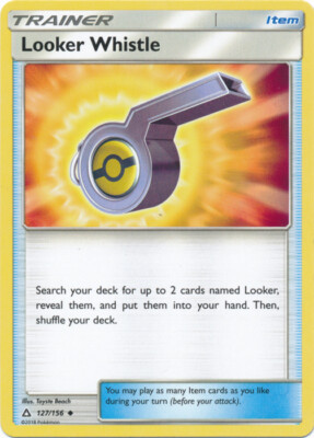 Pokemon - Looker Whistle - 127/156 - Uncommon - Sun and Moon Ultra Prism - LP
