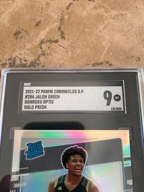 Jalen Green 2021 Panini Optic Holo Prizm Silver Rookie SP RC