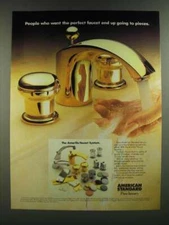 1986 American Standard Amarilis Faucet System Ad - Going to Pieces
