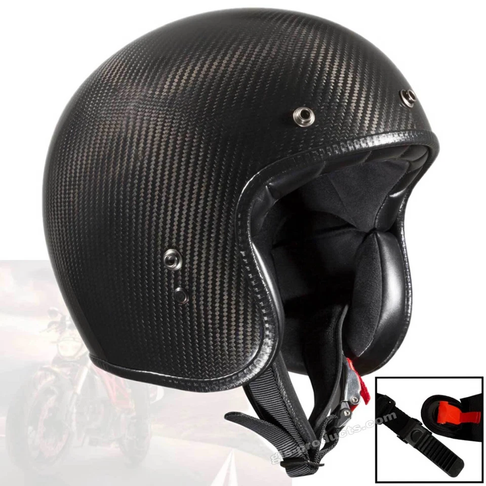 Bandit Helmets Jethelm ECE Carbon Motorradhelm ECE 22 05 Zahnriemenverschluss - Image 2 of 4