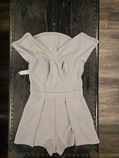 Women's Short Dress, Fashion Nova, Size Small, Neck Strap, NWT, Gray, See Pics