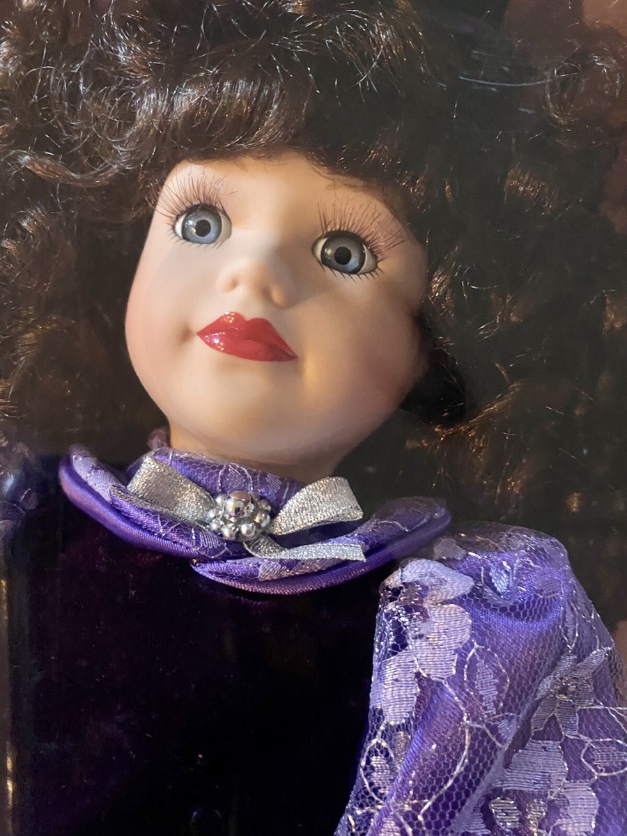 Sincerely ＊Pink purple doll dress Handcrafted purple doll dress with crochet rose flower crocheted