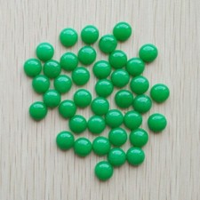 Natural Malaysian Jade Stone Round Cab Cabochon DIY Jewelry 10mm 50pcs