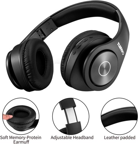 Bluetooth Headphones Wireless Over Ear Stereo Wireless Headset 40H Playtime BASE - Afbeelding 33 van 61