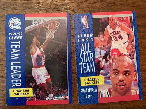 Lot (2) Charles Barkley fleer