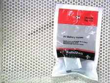 Radio Shack 9V Battery Holder (2-Pack) Metal Bracket Mount 270-0326
