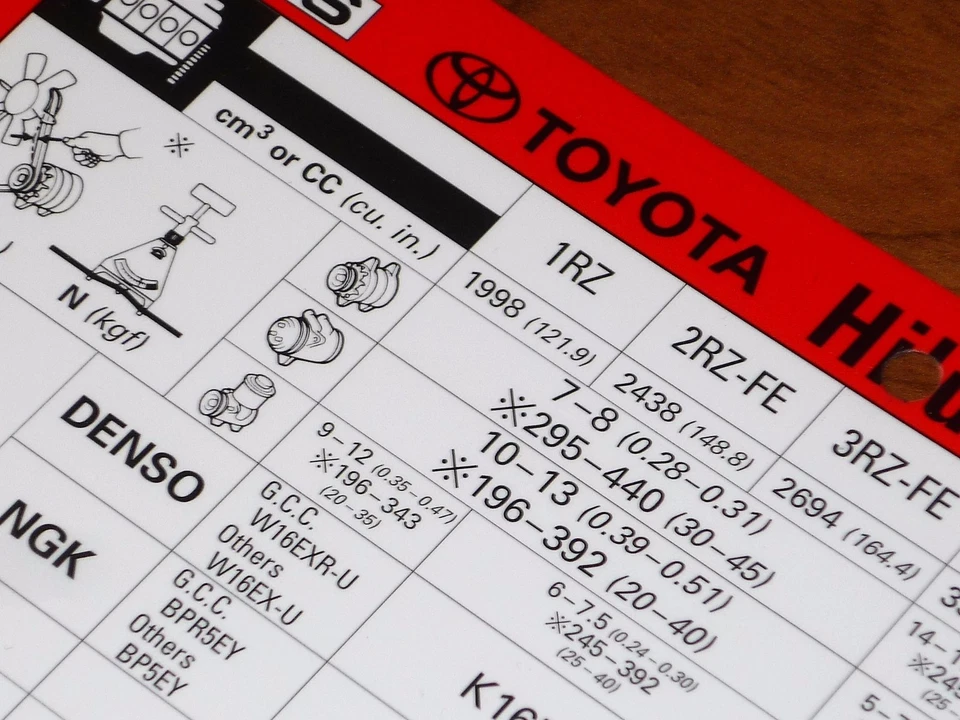 Toyota TERCEL AL25 Benzin BJ 1986 Service Datenblatt WERKSTATT HANDBUCH - Bild 3 von 4
