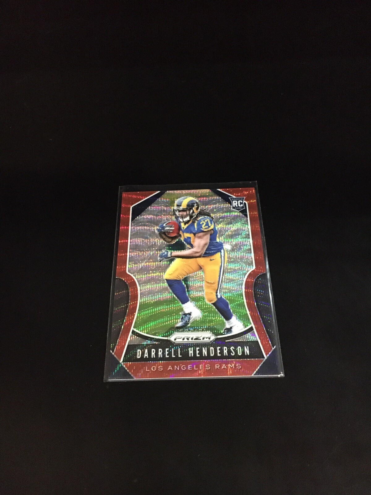 2019 Darrell Henderson Panini Prizm Football Red Wave Prizm /149 RC 330 Rams