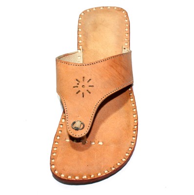 pure leather slippers