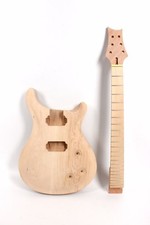 Diy Electric Guitar Body Guitar Neck Solid Wood Handmade Unfinished PR4