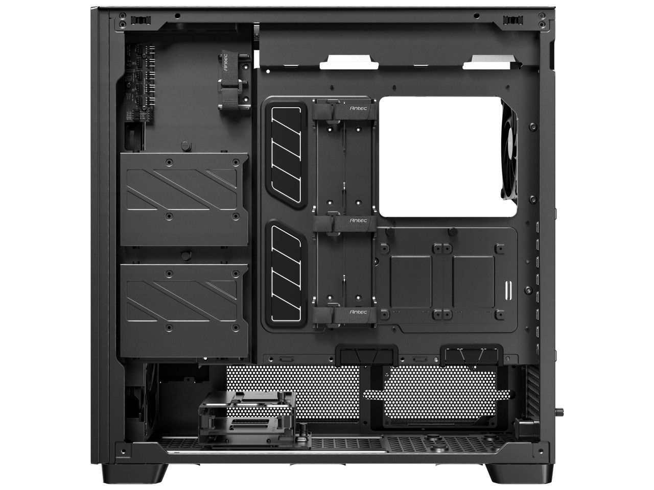 Antec Flux Pro в комплекте 6 ШИМ-вентиляторов передняя панель с высоким потоком воздуха из орехового дерева