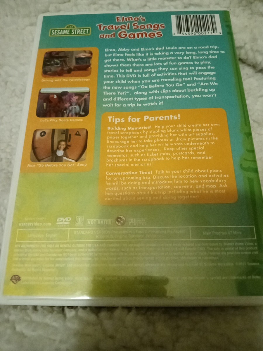 Sesame Street: Elmo's Travel Songs and Games [DVD