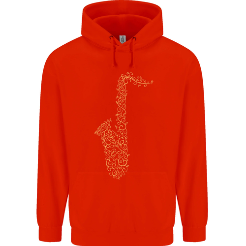 A Saxophone Musical Instruments Brass Band Childrens Kids Hoodie - Picture 84 of 88