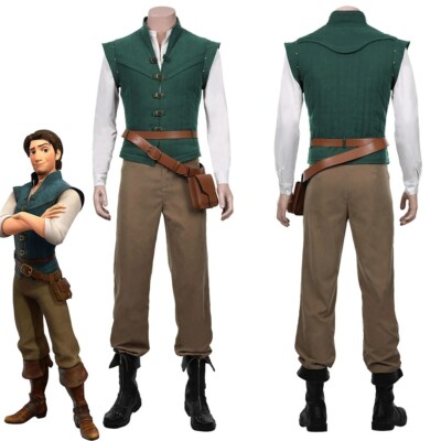 Cosplay Tangled Rapunzel Flynn Rider Kostüme Weste Shirt Hosen Full Set Outfits