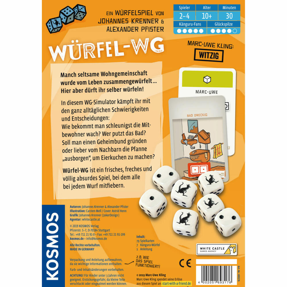 Thumbnail - Kosmos Würfel-wg Würfelspiel Gemeinschaftsspiel Marc-uwe Kling Ab 10