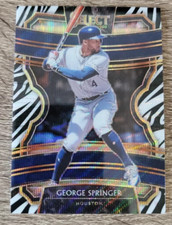 GEORGE SPRINGER 2020 Panini Select Baseball Zebra Prizm Astros #63