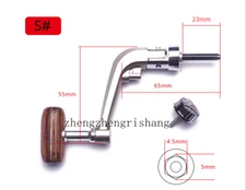 Spinning Fishing Reel Handle Knob Metal Wooden Rocker Arm Replacement Grip Parts